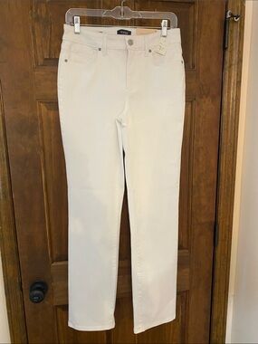 NYDJ White Straight Leg Women's Jeans - Clean Classic